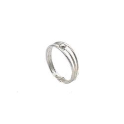 ANELLO FANTASY DA FALANGE REGOLABILE SFERA CENTRALE ARGENTO 925