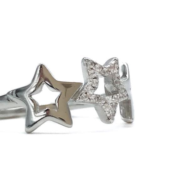 ANELLO STAR SERIE DI STELLE ZIRCONATE ARGENTO 925
