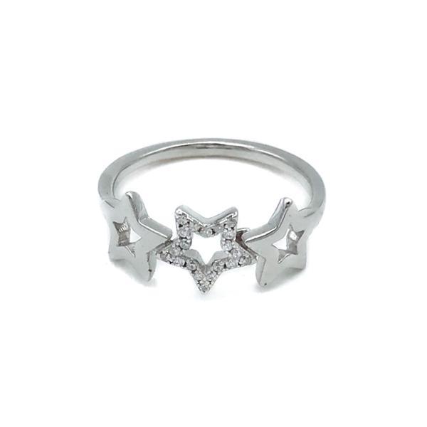 ANELLO STAR SERIE DI STELLE ZIRCONATE ARGENTO 925