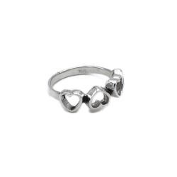 ANELLO LOVE SERIE DI CUORI ARGENTO 925