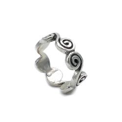 ANELLO WAVE FASCIA ONDE ARGENTO 925