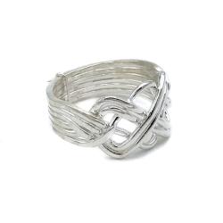 ANELLO FASCIA FEDE TURCA SEI FILI NODO ARGENTO 925
