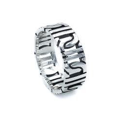 ANELLO GEOMETRIC FASCIA UNISEX ARGENTO 925