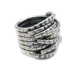 ANELLO HUG A FASCIA ABBRACCIO ARGENTO 925