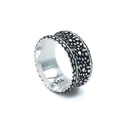 ANELLO UNISEX WALL PUNTINATA UNISEX ARGENTO 925 