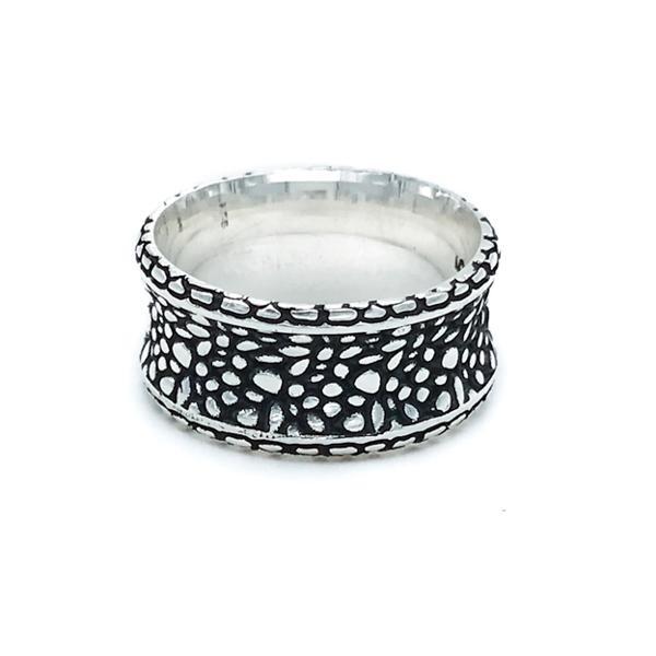 ANELLO UNISEX WALL PUNTINATA UNISEX ARGENTO 925 