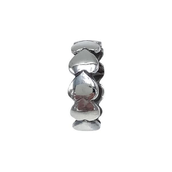 ANELLO FASCIA LOVE CUORI BOMBATI ARGENTO 925