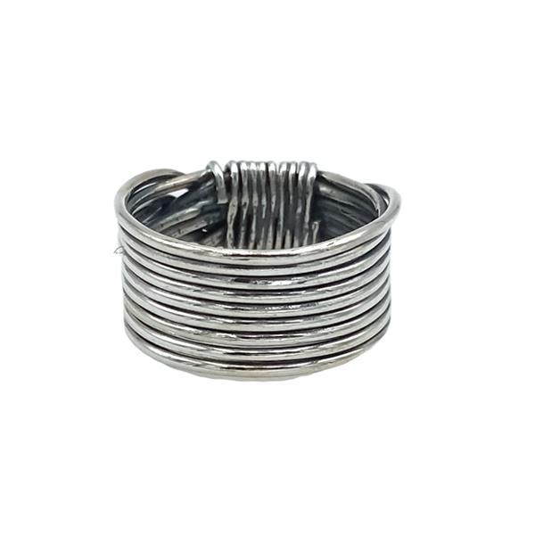 ANELLO UNISEX FILO DELLA VITA INTRECCIATO SIMBOLO UNIONE ARGENTO 925