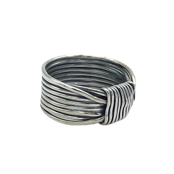 ANELLO UNISEX FILO DELLA VITA INTRECCIATO SIMBOLO UNIONE ARGENTO 925
