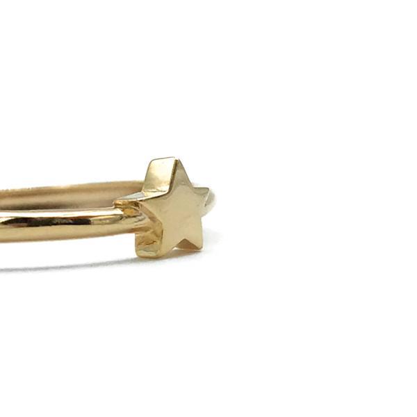 ANELLO MINIMAL STAR STELLA REGOLABILE ARGENTO 925 