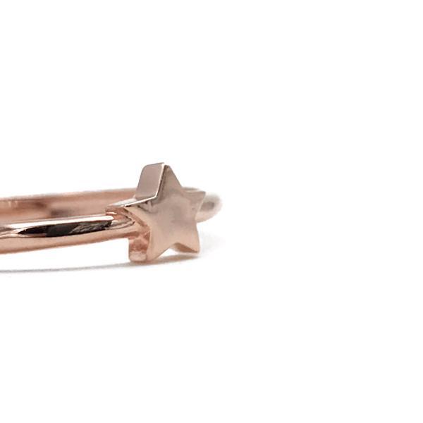 ANELLO MINIMAL STAR STELLA REGOLABILE ARGENTO 925 