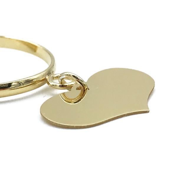 ANELLO LOVE REGOLABILE CHARM CUORE PENDENTE ARGENTO 925