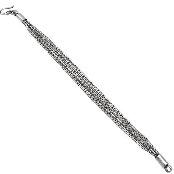 BRACCIALE SNAKE MULTIFILO MAGLIA CARDANO ARGENTO 925