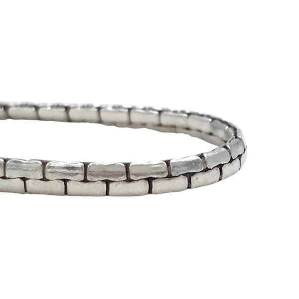 BRACCIALE SNAKE MAGLIA VENEZIANA PIATTA UNISEX ARGENTO 925 