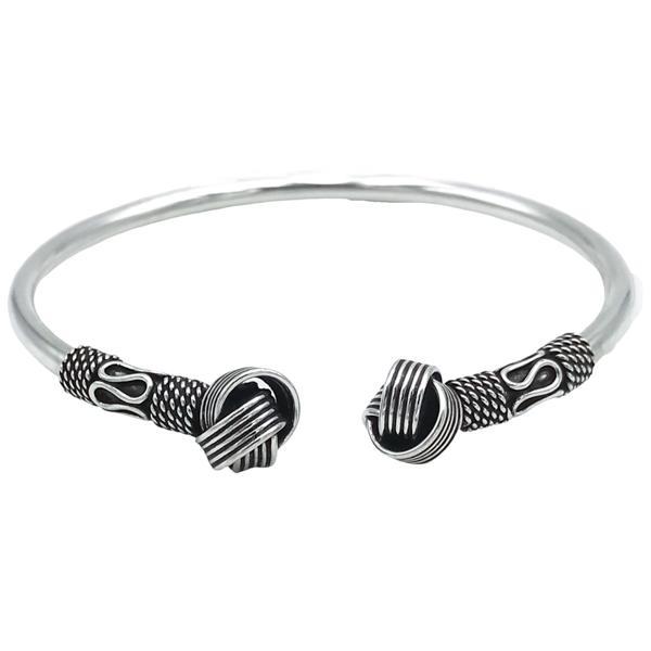 BRACCIALE TUBOLARE FLESSIBILE GOMITOLO MONDANATURE REGOLABILE ARGENTO 925  