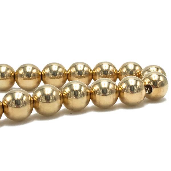 BRACCIALE GLAMOUR DORATO SFERE SIMMETRICHE 10 MM ARGENTO 925