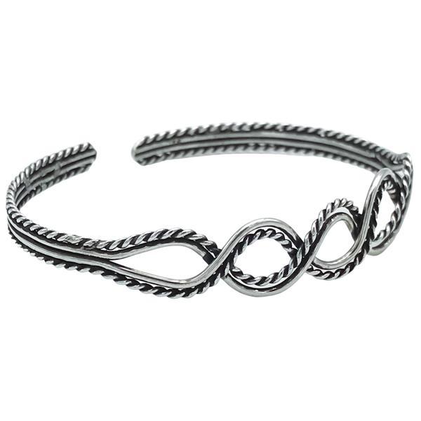 BRACCIALE REGOLABILE HARMONY SEMIRIGIDO FILI INTRECCIATI  ARGENTO 925