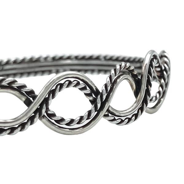 BRACCIALE REGOLABILE HARMONY SEMIRIGIDO FILI INTRECCIATI  ARGENTO 925