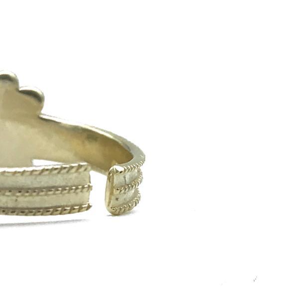 ANELLO FEDE SARDA REGOLABILE PUNTINATA ARGENTO 925