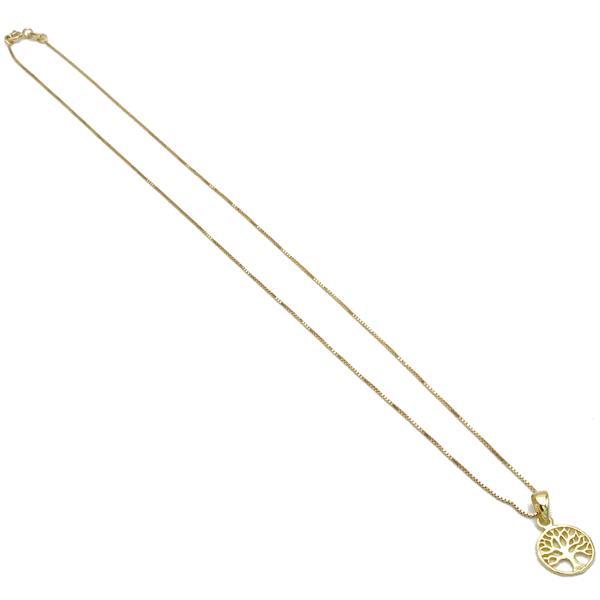 COLLANA TREE OF LIFE CATENA VENEZIANA CHARM ALBERO DELLA VITA ARGENTO 925