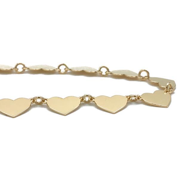 COLLANA LOVE CATENA ROLO CHARM PASSANTI CUORE ARGENTO 925