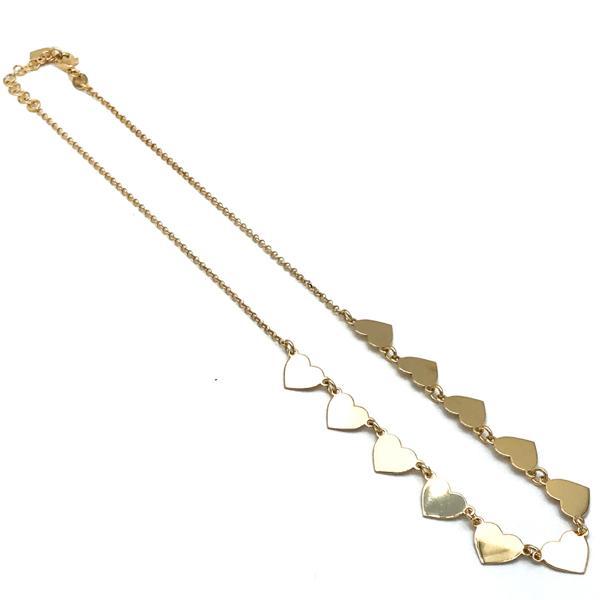 COLLANA LOVE CATENA ROLO CHARM PASSANTI CUORE ARGENTO 925