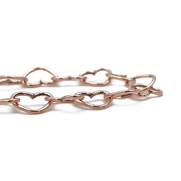 COLLANA REGOLABILE LOVE CATENA CUORI ARGENTO 925 