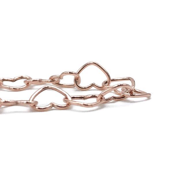 COLLANA REGOLABILE LOVE CATENA CUORI ARGENTO 925