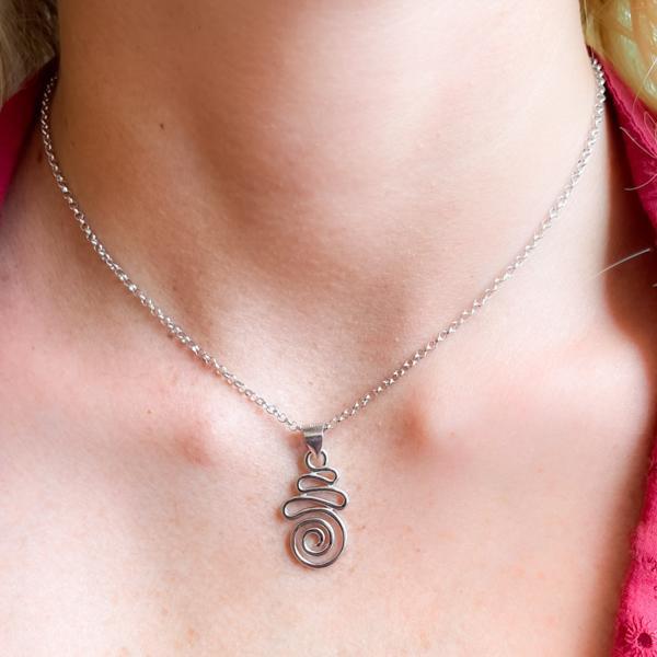 COLLANA GIROCOLLO UNALOME PENDENTE REGOLABILE  ARGENTO 925