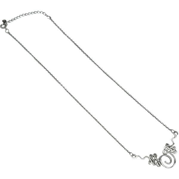 COLLANA GIROCOLLO DUE UNALOME INCROCIATI REGOLABILE ARGENTO 925 