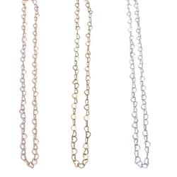 COLLANA REGOLABILE LOVE CATENA CUORI ARGENTO 925 