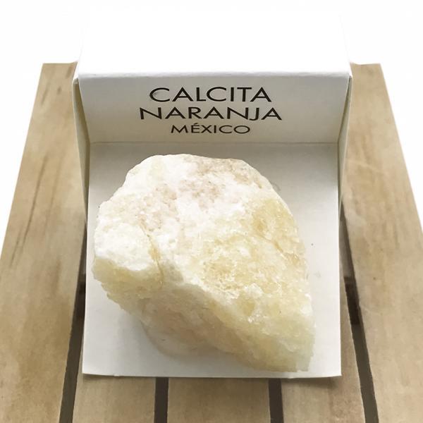 CALCITE ARANCIONE ROUGH BOX PIETRA GREZZA NATURALE MISURA MEDIA