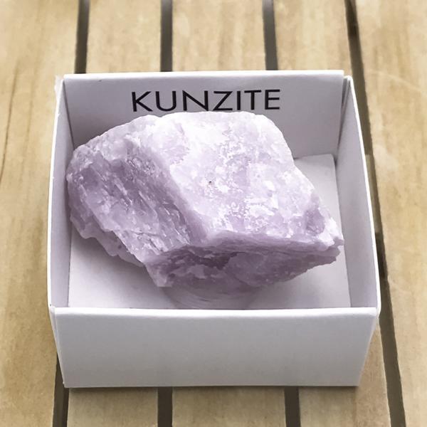 KUNZITE ROUGH BOX PIETRA GREZZA NATURALE MISURA MEDIA