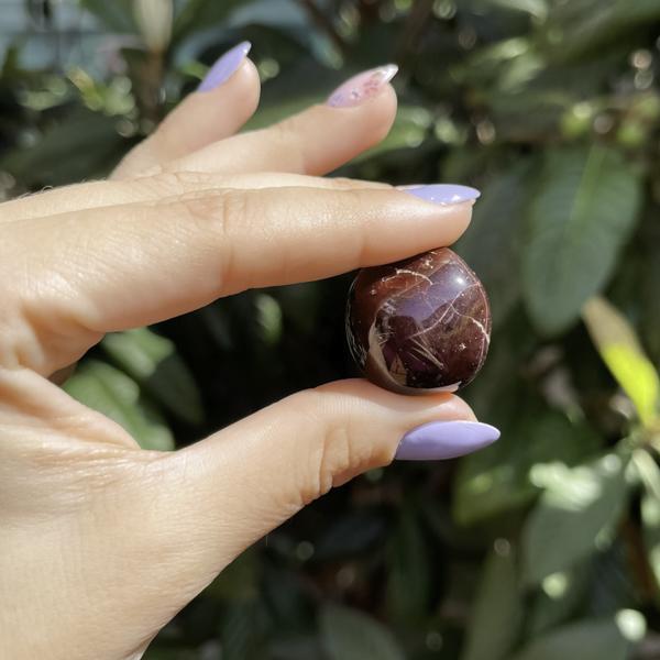 PIETRA NATURALE GRANATO BURATTATA TUMBLED CRISTALLOTERAPIA