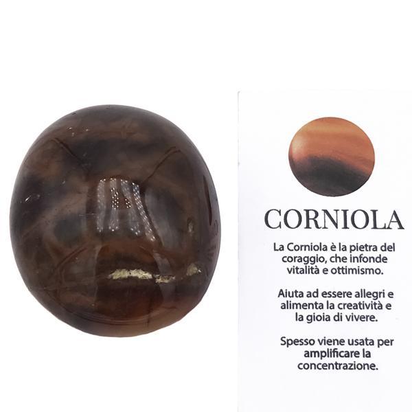 PALMSTONE CORNIOLA PIETRA LEVIGATA NATURALE SAPONETTA CRISTALLOTERAPIA