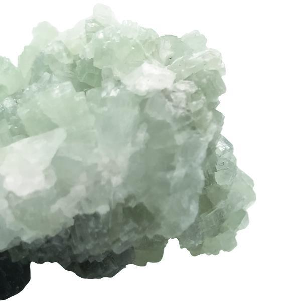 DRUSA PREHNITE PIETRA GREZZA CLUSTER CIRCA 65-78 GRAMMI 