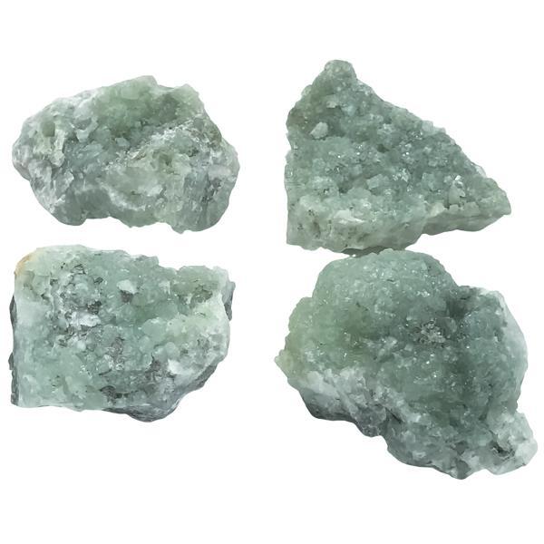 DRUSA PREHNITE PIETRA GREZZA CLUSTER CIRCA 150-165 GRAMMI 