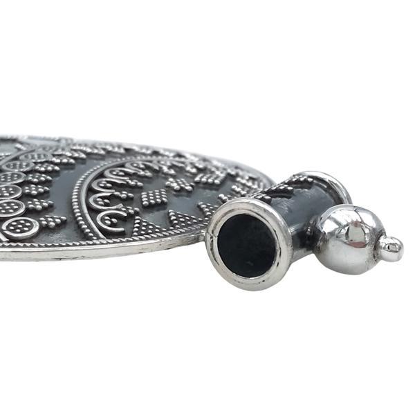 CIONDOLO PENDENTE SCUDO BOHO CHIC RAJASTHAN ARGENTO 925