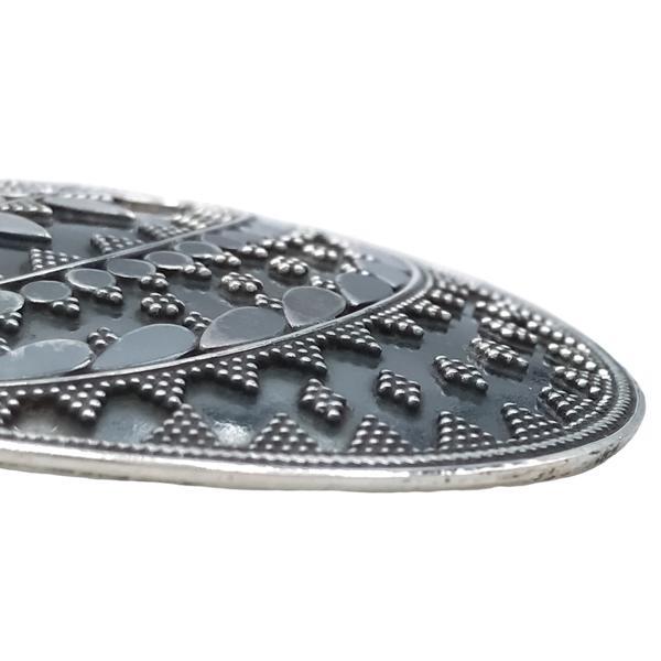 CIONDOLO PENDENTE SCUDO BOHO CHIC RAJASTHAN ARGENTO 925