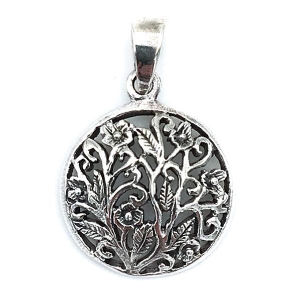 CIONDOLO PENDENTE CHARM FIORI ARGENTO 925 
