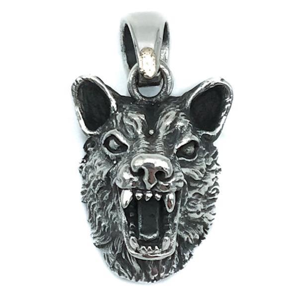 CIONDOLO PENDENTE CHARM LUPO ARGENTO 925