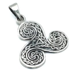 CIONDOLO PENDENTE CHARM TRISCHELE CELTICA ARGENTO 925