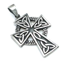 CIONDOLO PENDENTE CHARM CROCE CELTICA ARGENTO 925