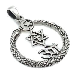CIONDOLO PENDENTE CHARM UROBORO ARGENTO 925