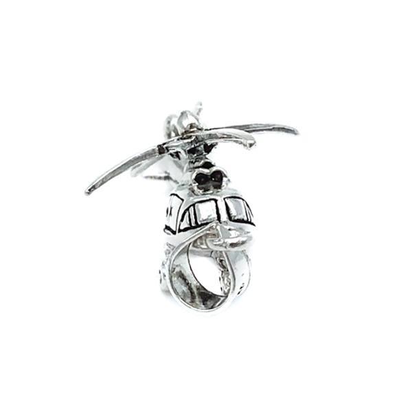 CIONDOLO PENDENTE CHARM ELICOTTERO ARGENTO 925