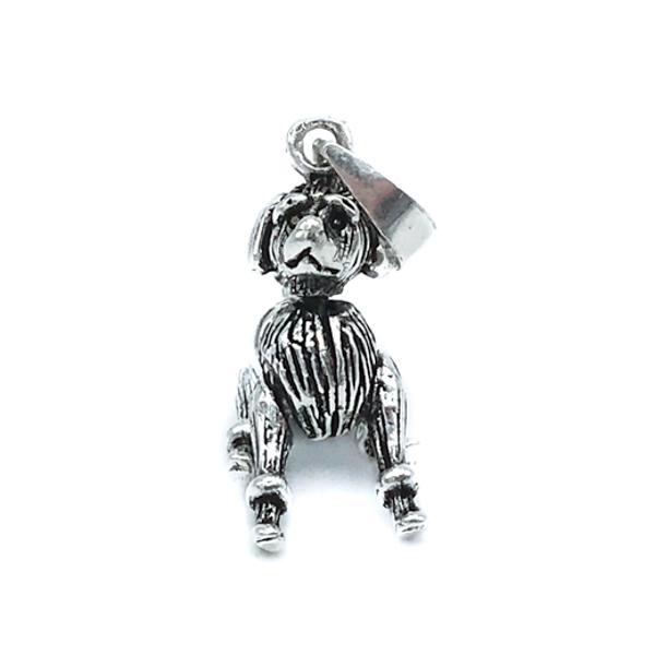 CIONDOLO PENDENTE CHARM CANE BARBONCINO ARGENTO 925
