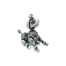 CIONDOLO PENDENTE CHARM CANE BARBONCINO ARGENTO 925