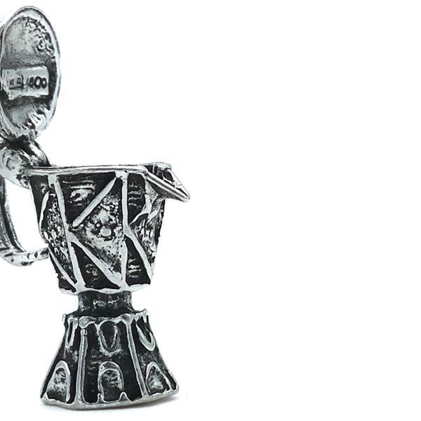 CIONDOLO PENDENTE CHARM MOKA IN ARGENTO 925