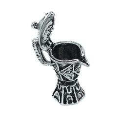 CIONDOLO PENDENTE CHARM MOKA IN ARGENTO 925