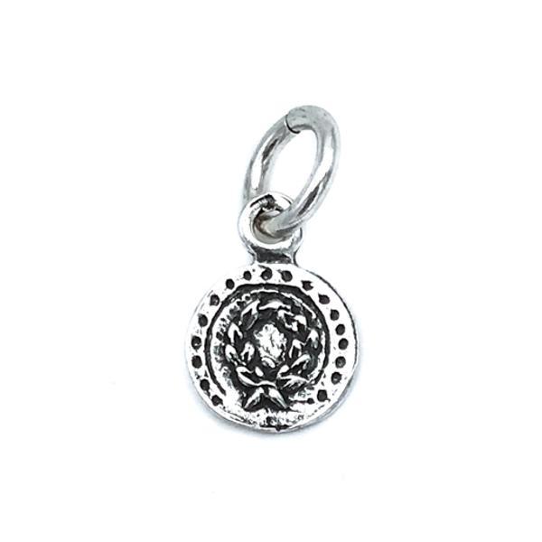 CIONDOLO PENDENTE CHARM CORONA ALLORO ARGENTO 925